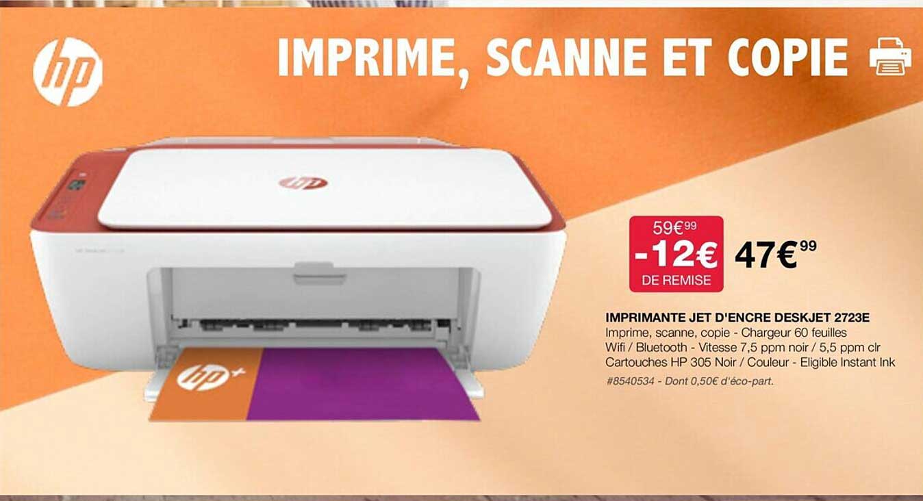 imprimante jet d'encre deskjet 2723e hp