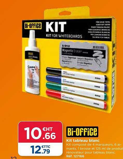 kit tableau blanc bi-office