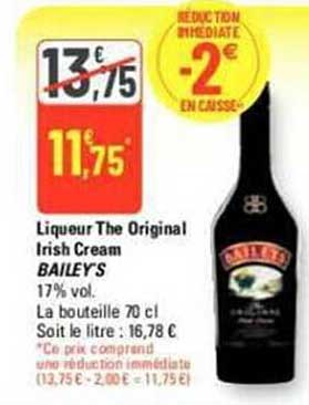 liqueur the original irish cream bailey's