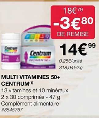 Multi Vitamines 50+ Centrum