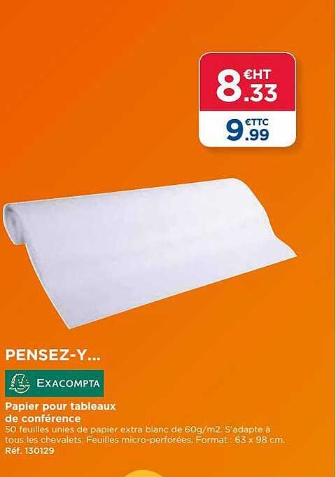 papier pour tableaux de conférence exacompta