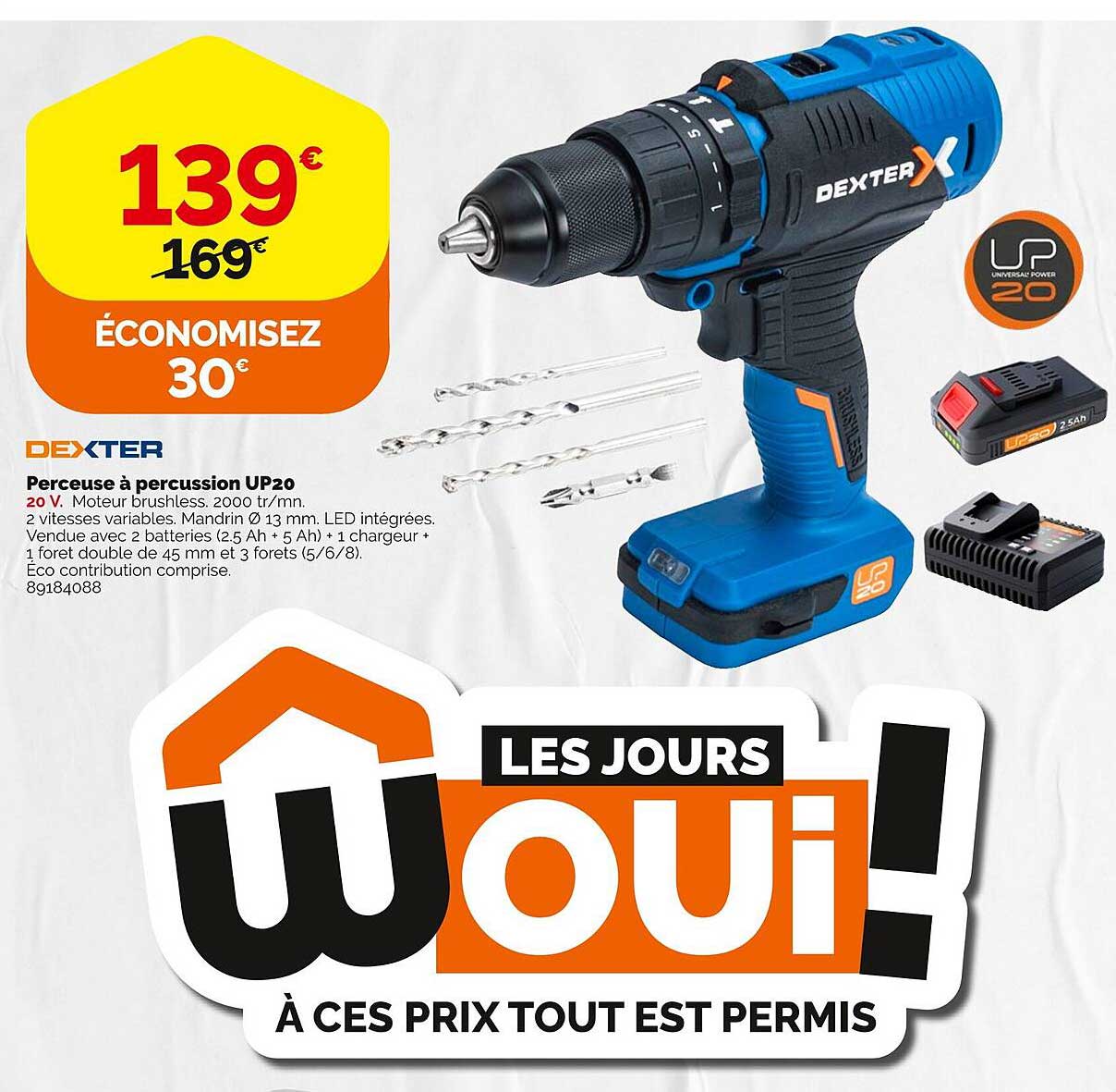 Perceuse à Percussion Up20 Dexter