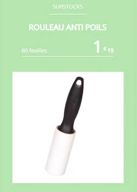 rouleau anti poils