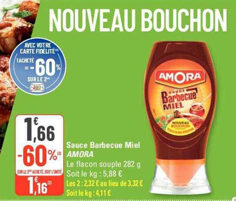 Sauce Barbecue Miel Amora