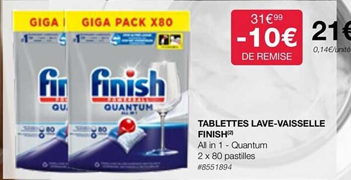 tablettes lave-vaisselle finish