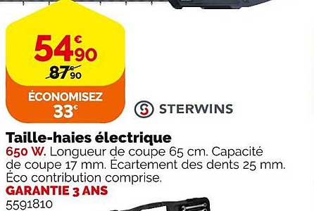 taille-haies électrique sterwins