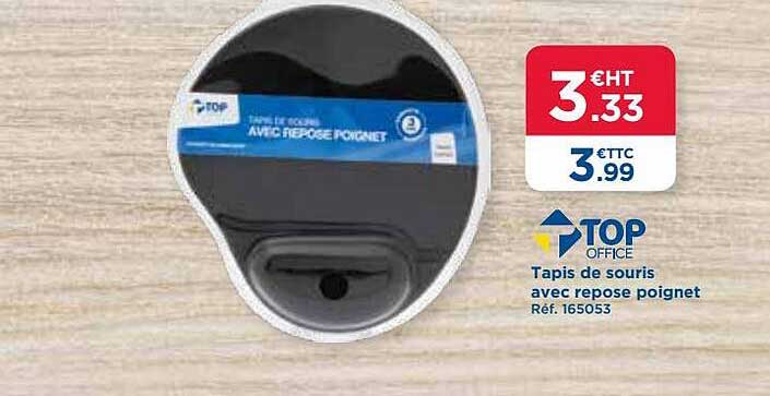 tapis de souris avec repose poignet top office