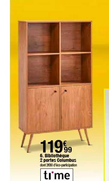 Bibliothèque 2 Portes Coumbus