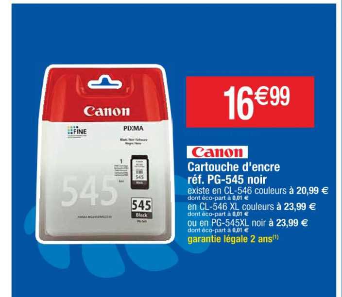 canon cartouche d'encre réf. pg 545 noir