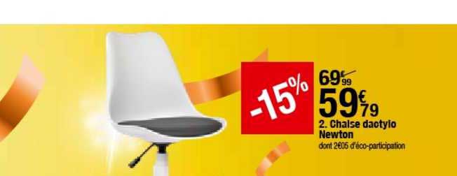 chaise dactylo newton