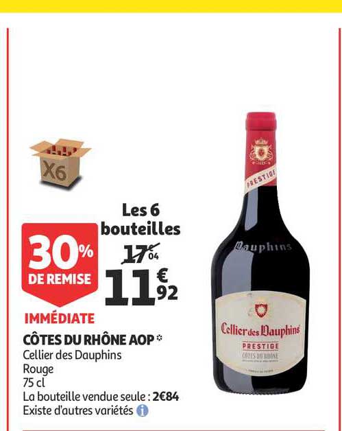Côtes Du Rhône Aop 30% De Remise Immédiate