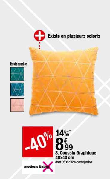coussin graphique 40x40 cm