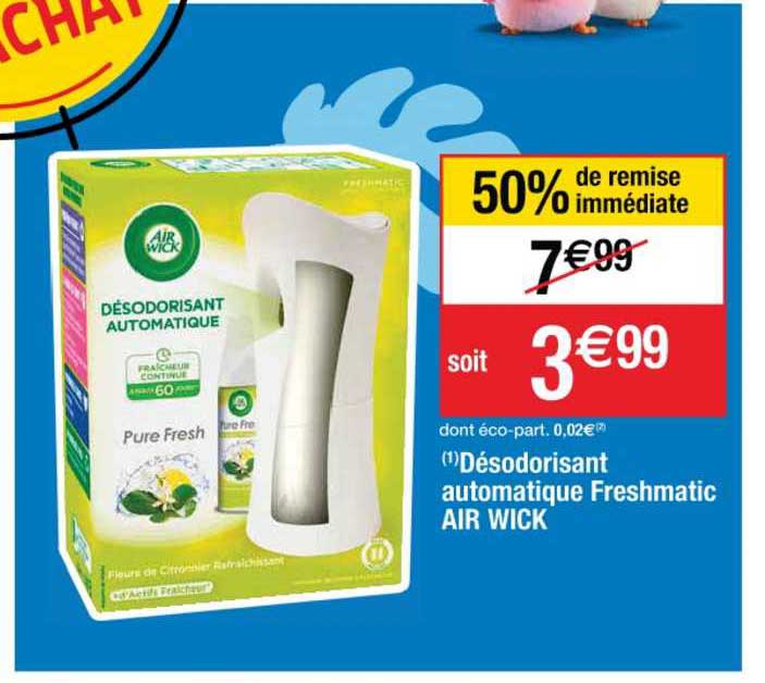 Désodorisant Automatique Freshmatic Air Wick 50% De Remise Immédiate