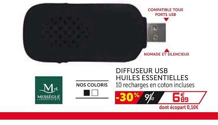 diffuseur usb huiles essentielles mességué