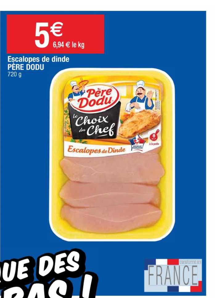 escalopes de dinde père dodu