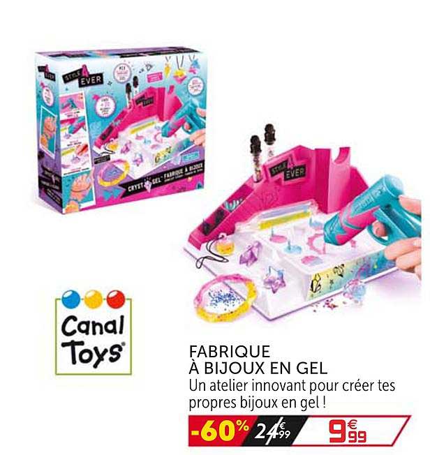 fabrique à bijoux en gel canal toys'