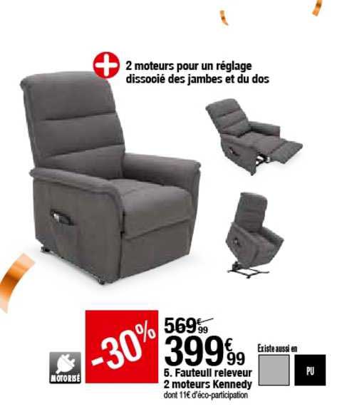 fauteuil releveur 2 moteurs kennedy