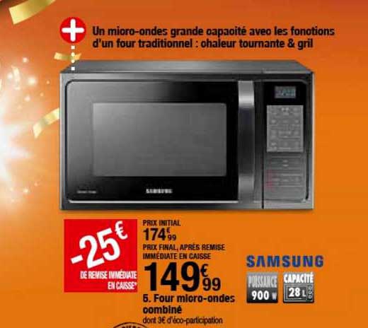 four micro ondes combiné samsung