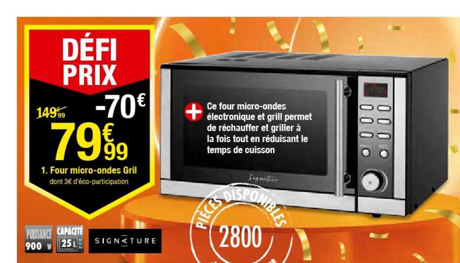 four micro ondes gril signature