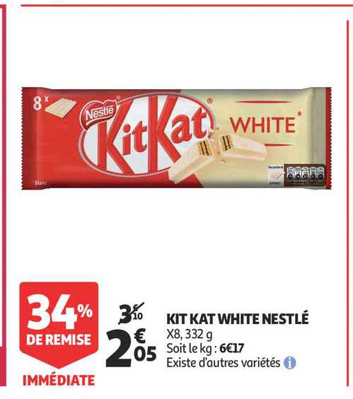 Kit Kat White Nestlé 34% De Remise Immédiate