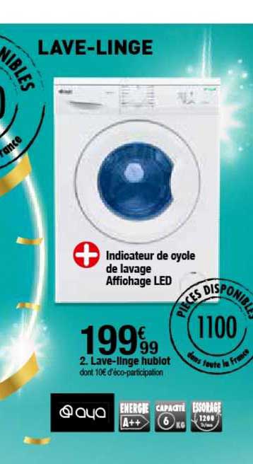 lave linge hublot aya