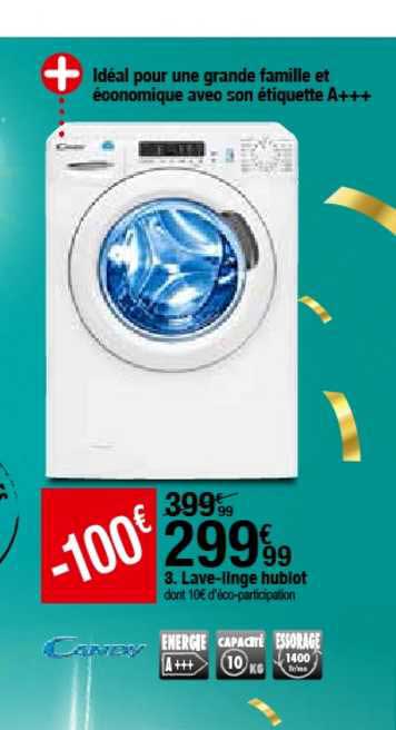 lave linge hublot candy