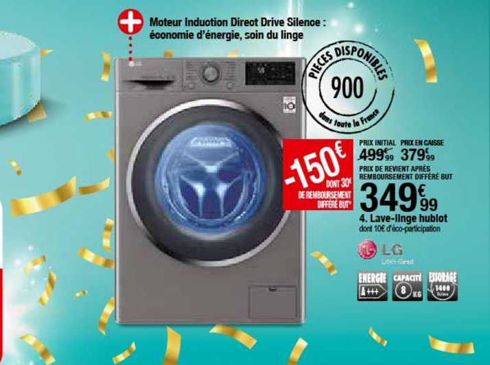 lave linge hublot lg