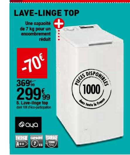 lave linge top aya