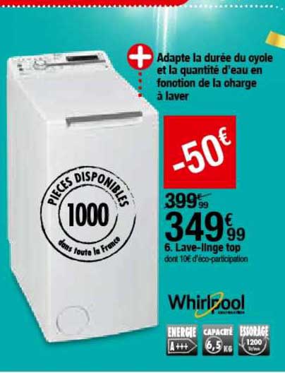 Lave Linge Top Whirlpool