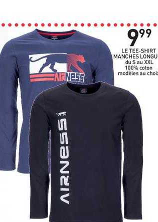 le tee shirt manches longues du s au xxl