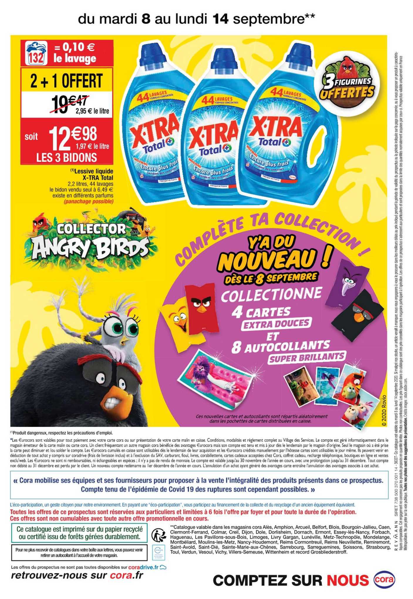 Lessive Liquide X Tra Total 2+1 Offert