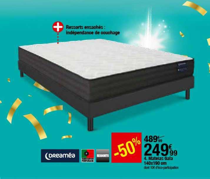 matelas gafa 140x190 cm dreaméa