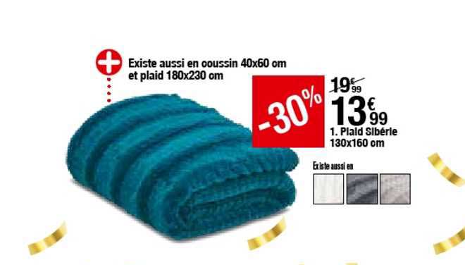 plaid sibérie 130x160 cm