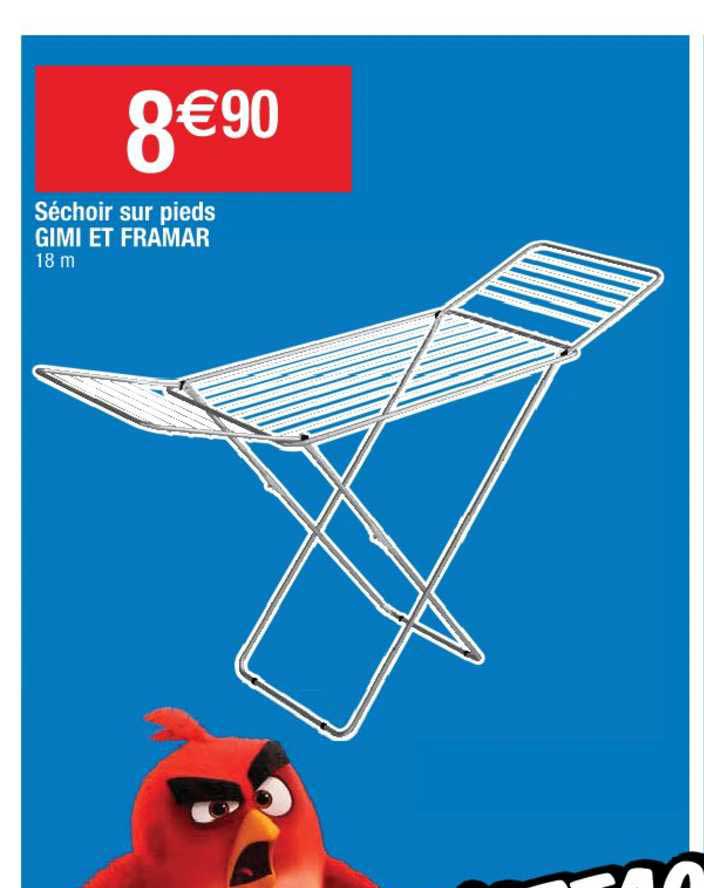 séchoir sur pieds gimi et framar