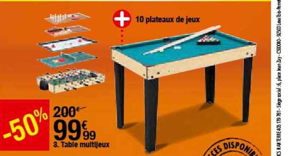 table multijeux