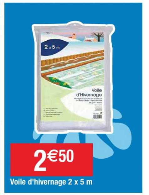voile d'hivernage 2x5 m