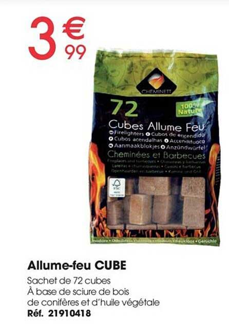 allume-feu cube
