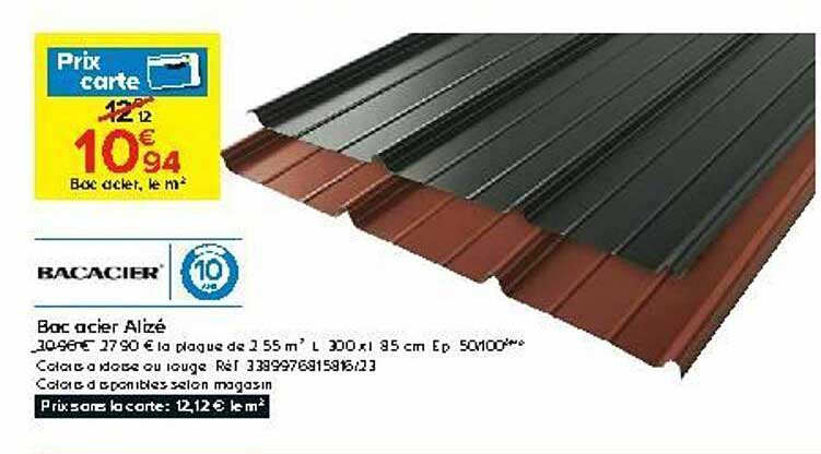 Bac Acier Alizé Bacacier