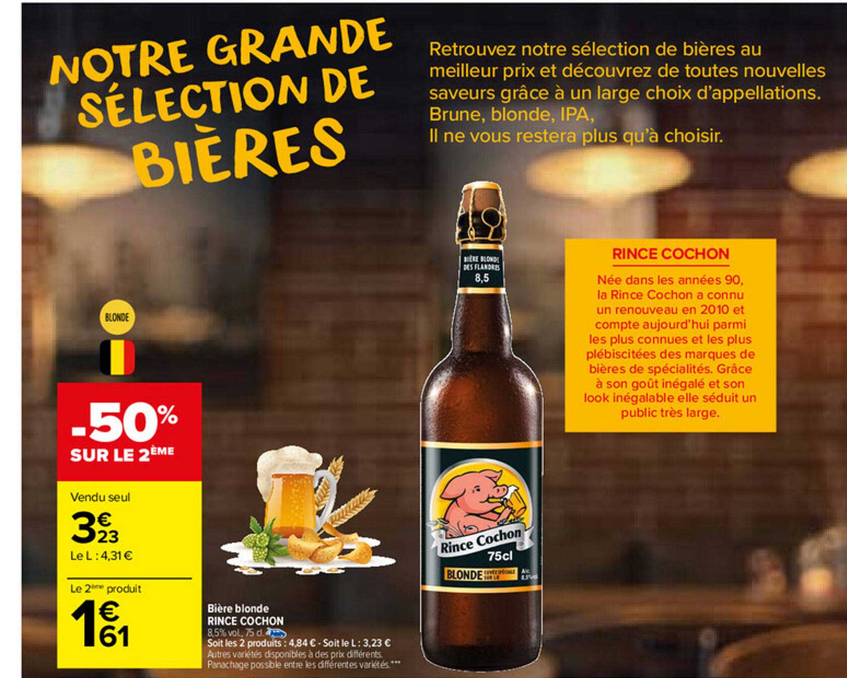 bière blonde rince cochon