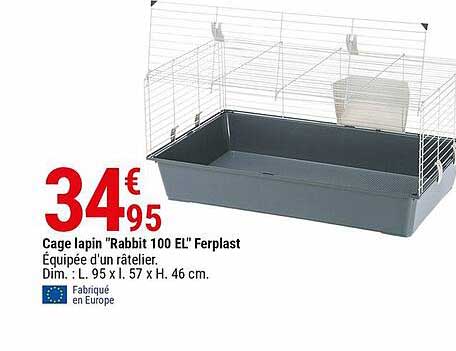 cage lapin "rabbit 100 el" ferplast