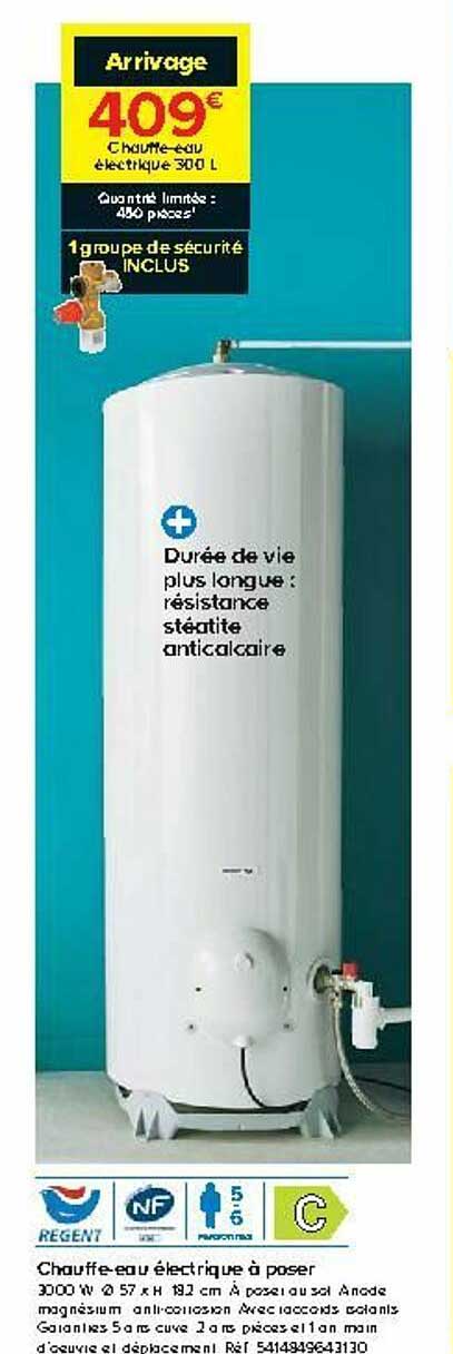 chauffe-eau électrique à poser régent