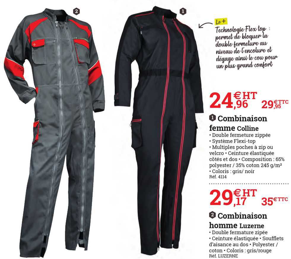Combinaison Femme Colline, Combinaison Homme Luzerne