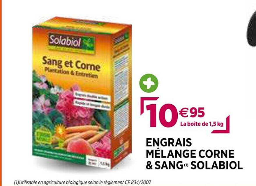 engrais mélange corne & sang solabiol