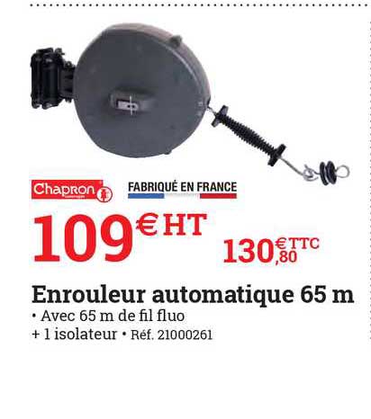 enrouleur automatique 65 m chapron