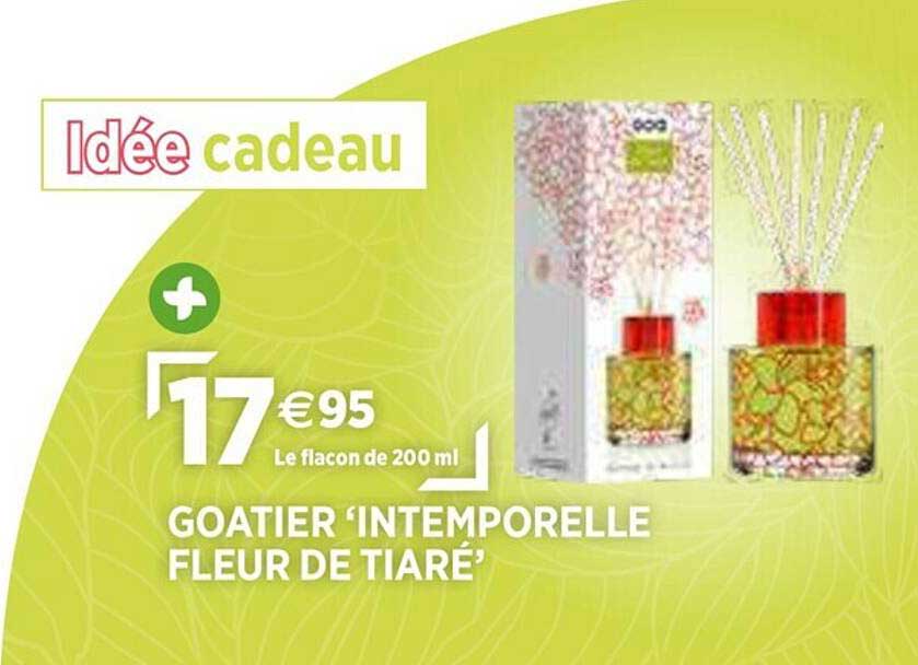 goatier "intemporelle fleur de tiaré"