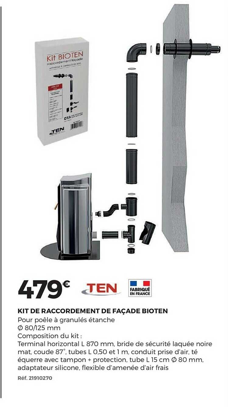 kit de raccordement de façade bioten