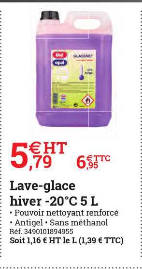 lave-glace hiver -20°c 5 l