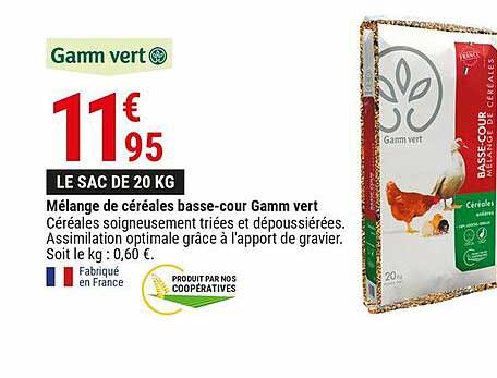 Mélange De Céréales Basse-cour Gamm Vert