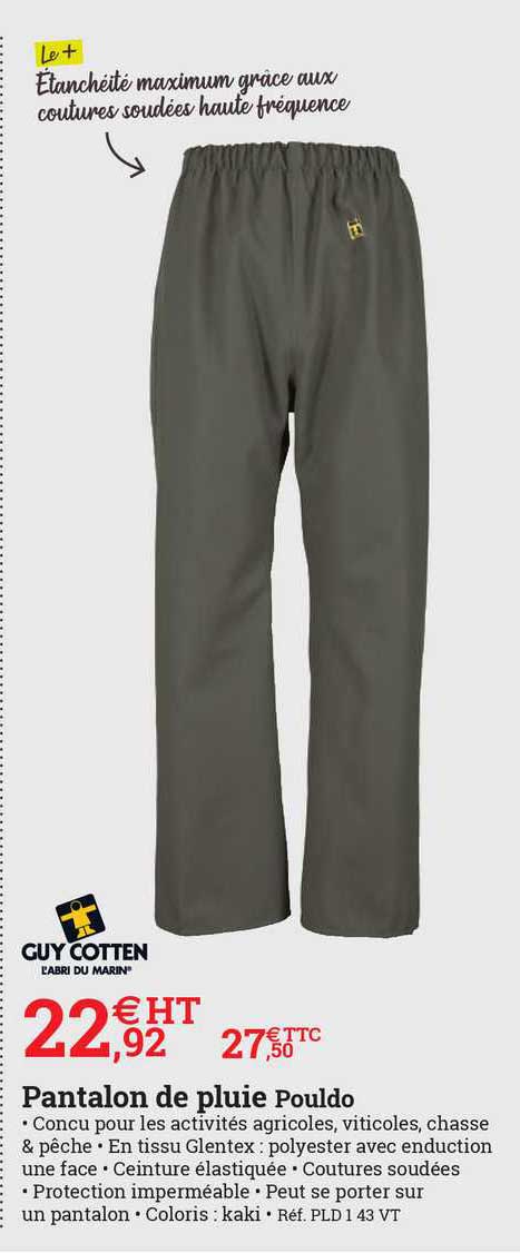 pantalon de pluie pouldo guy cotten
