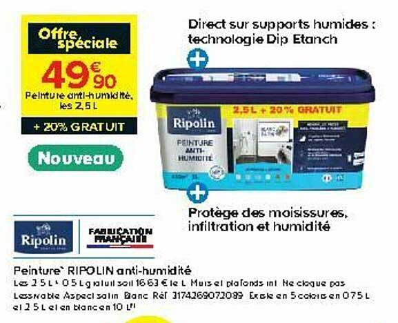 peinture ripolin anti-humidité ripolin